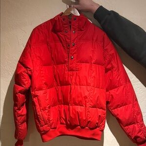 Vintage Men’s Eddie Bauer goose down snap pullover Jacket